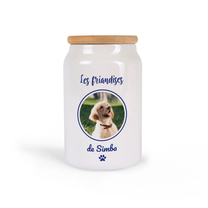 Pot en céramique cuisine - Le pot à friandises avec photo et prénom