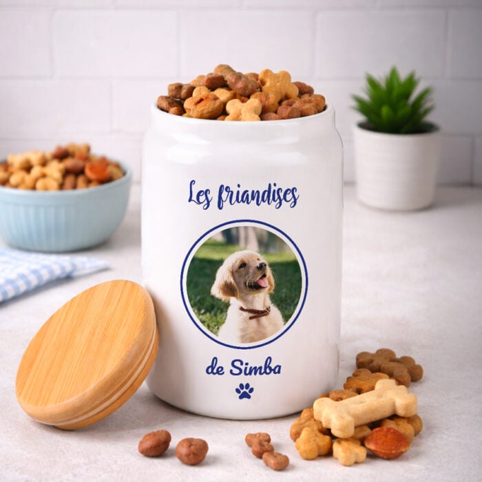 Alternative view of Pot en céramique cuisine - Le pot à friandises avec photo et prénom