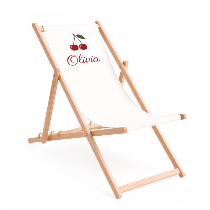 Transat personnalisé - Petite cerise avec prénom