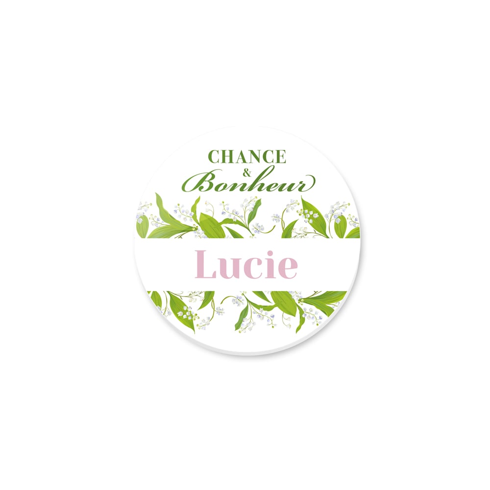 Magnet rond - Chance et bonheur – Image 2