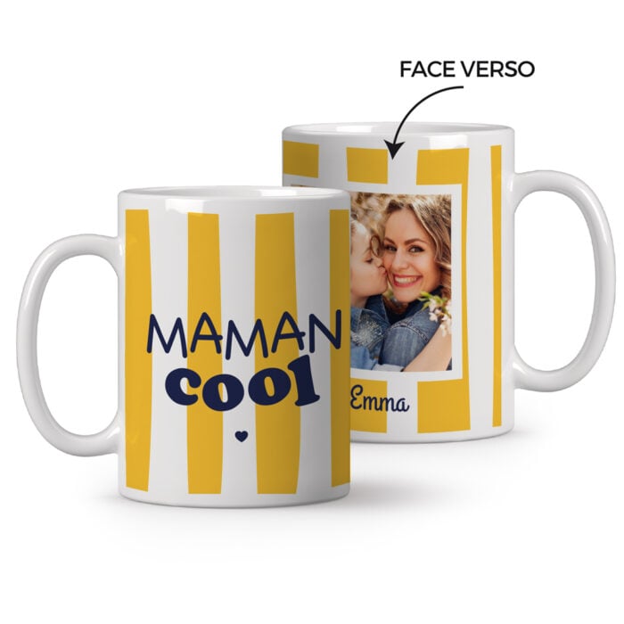 Mug blanc personnalisé - Maman cool !