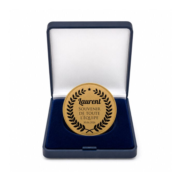 Coffret médaille d'honneur - Souvenir d'équipe