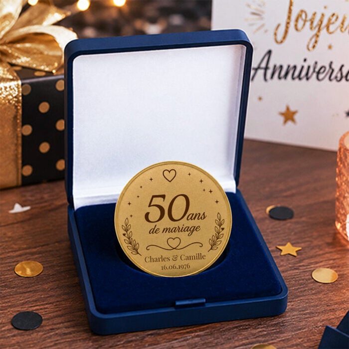 Alternative view of Coffret médaille d'honneur - Anniversaire de mariage