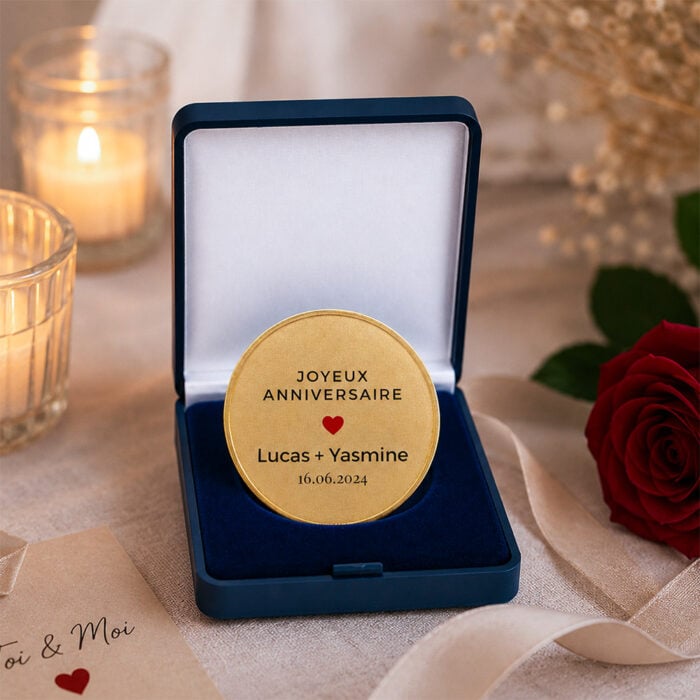 Alternative view of Coffret médaille d'honneur - Notre anniversaire