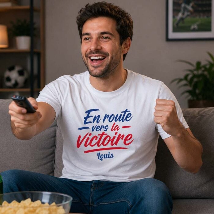 Alternative view of T-shirt blanc - En route vers la victoire