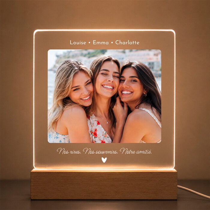 Alternative view of Cadre photo lumineux - Photo et texte