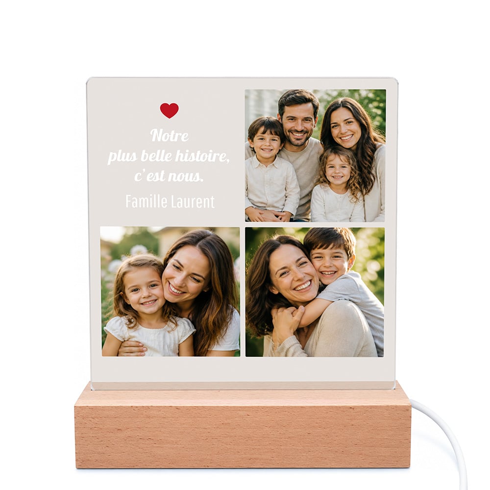 Cadre photo lumineux - Photos de famille – Image 2