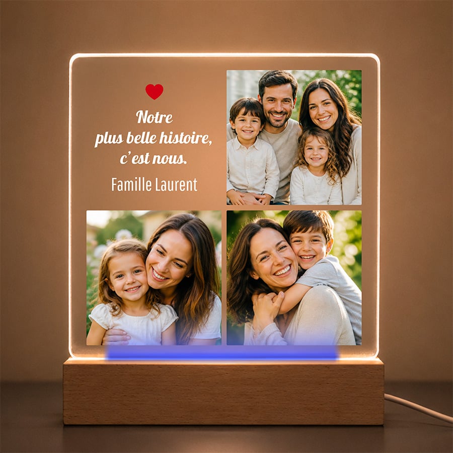 Cadre photo lumineux - Photos de famille – Image 3