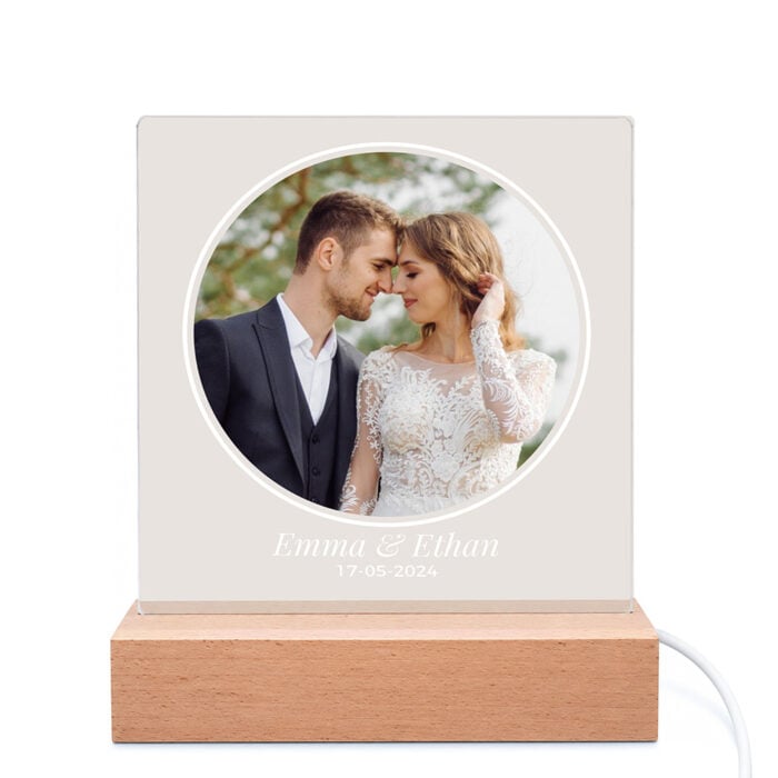 Cadre photo lumineux - Photo mariage