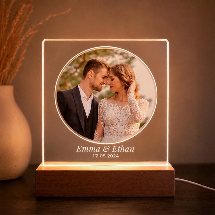Alternative view of Cadre photo lumineux - Photo mariage