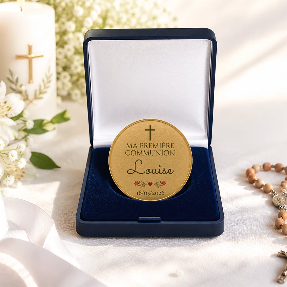 Coffret médaille d'honneur - Ma Première Communion