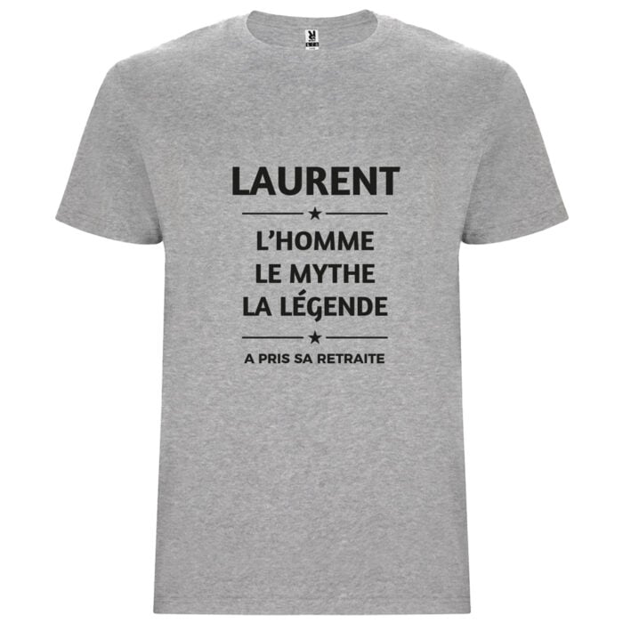 T-shirt gris - La légende a pris sa retraite