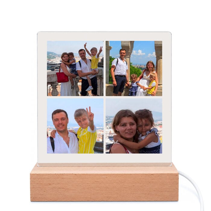 Cadre photo lumineux - Multiphotos de vacances