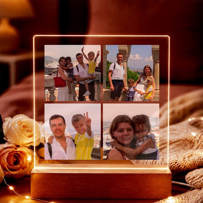 Alternative view of Cadre photo lumineux - Multiphotos de vacances