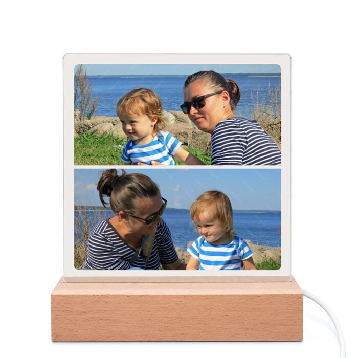 Cadre photo lumineux - Souvenir de vacances