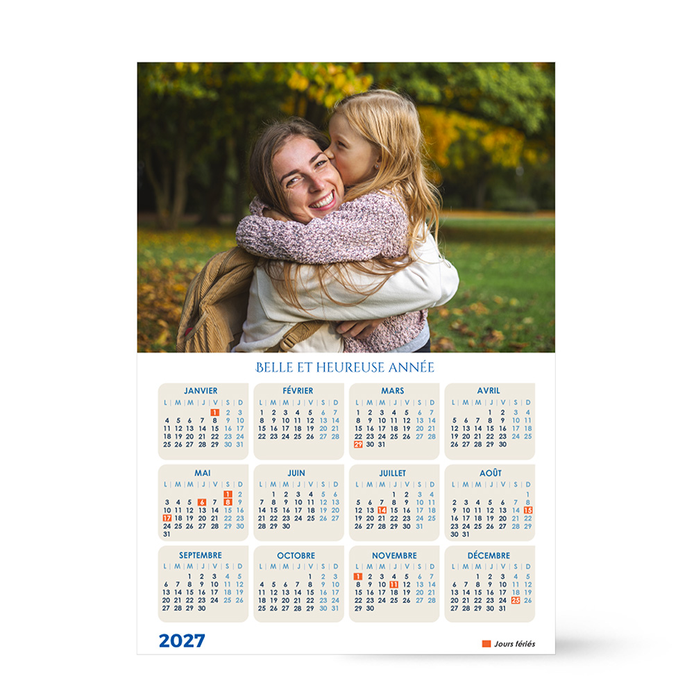 Calendrier format A3 personnalisé - Photos de famille – Image 2