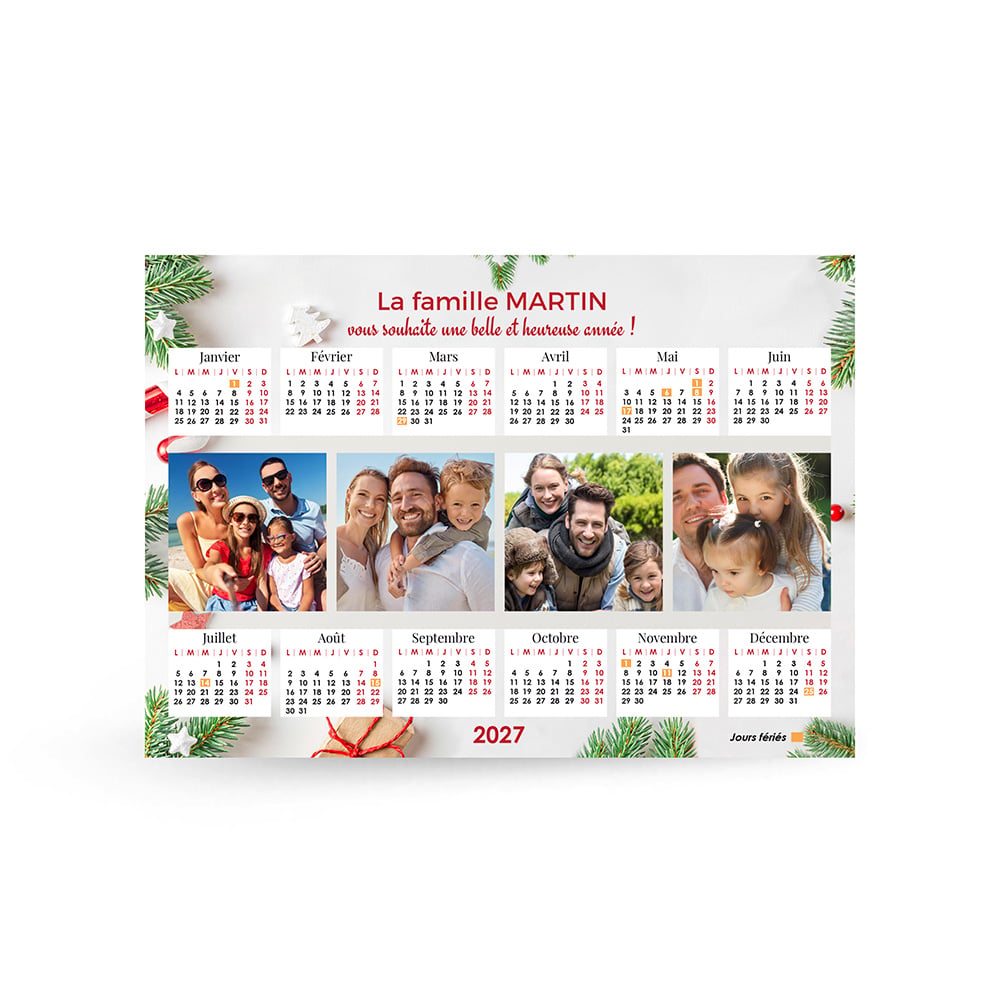 Calendrier A4 - Bonne et heureuse année – Image 2