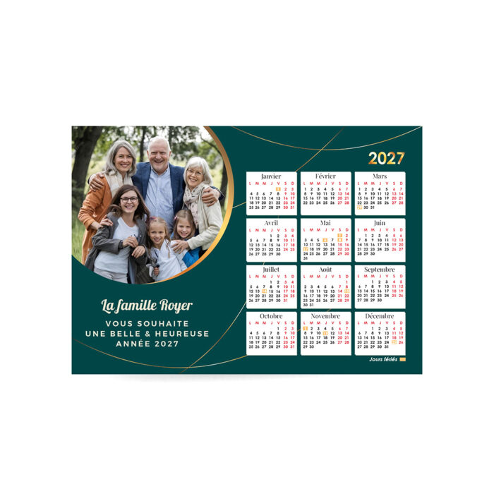 Calendrier A4 - Photo enfants