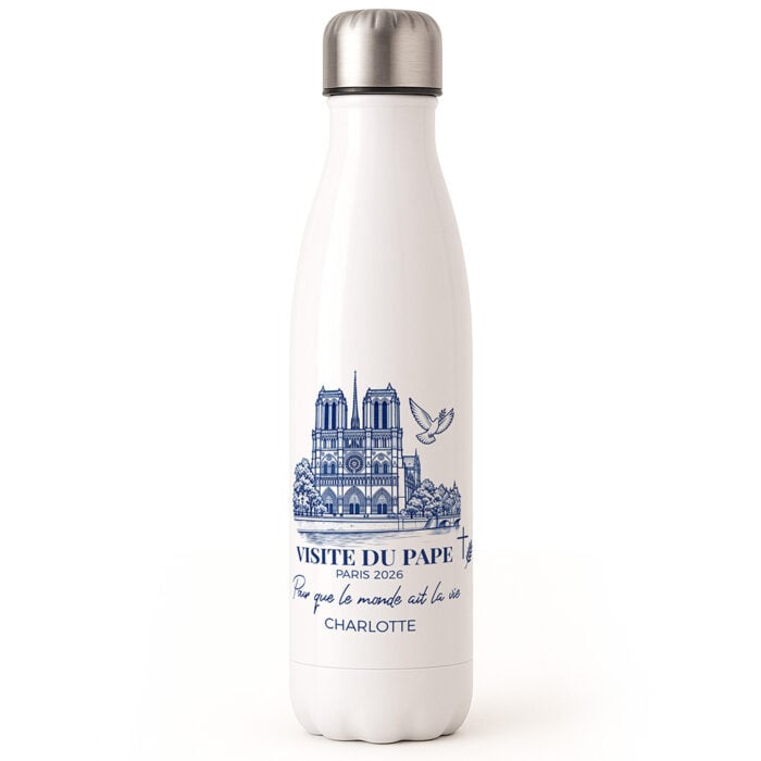Bouteille isotherme - Visite du Pape Léon XIV <br> <strong>  500 ml </strong>