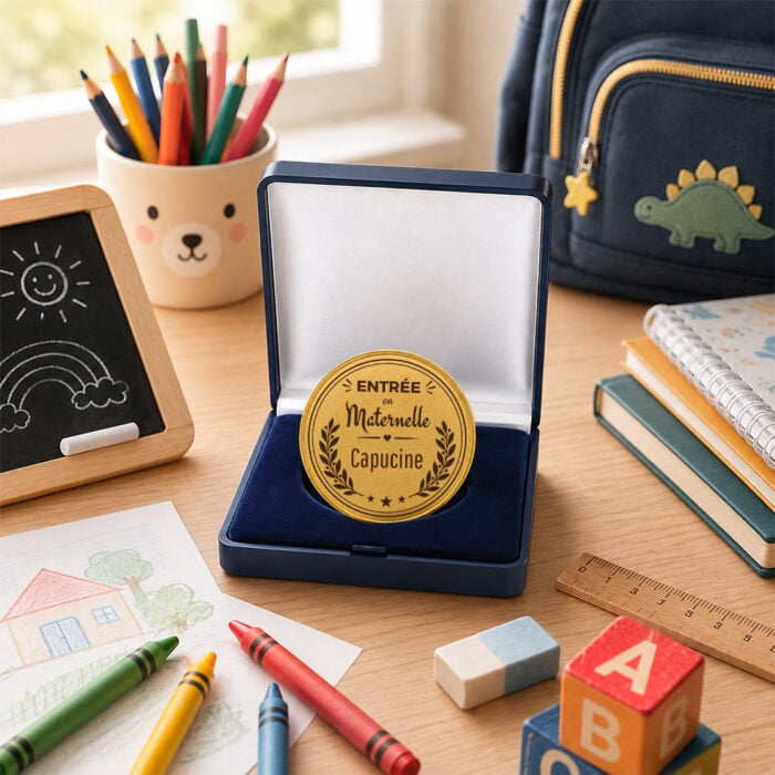 Alternative view of Coffret médaille d'honneur - Entrée à la maternelle