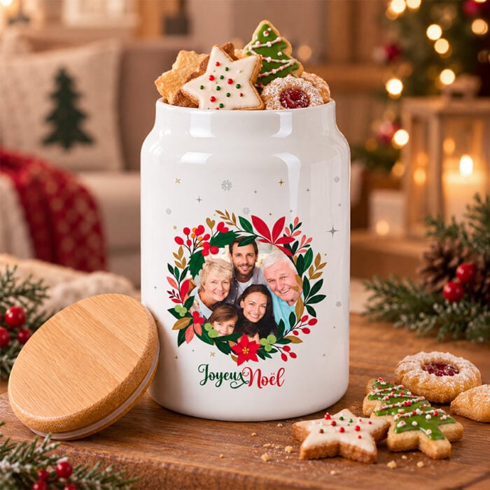 Alternative view of Pot en céramique cuisine - Joyeux Noël avec photo