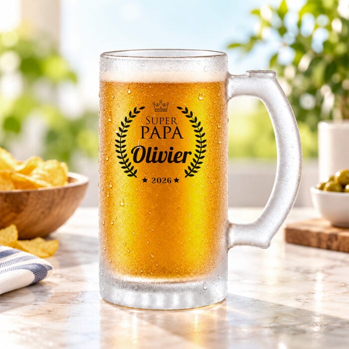 Alternative view of Chope à bière givrée - Super Papa !