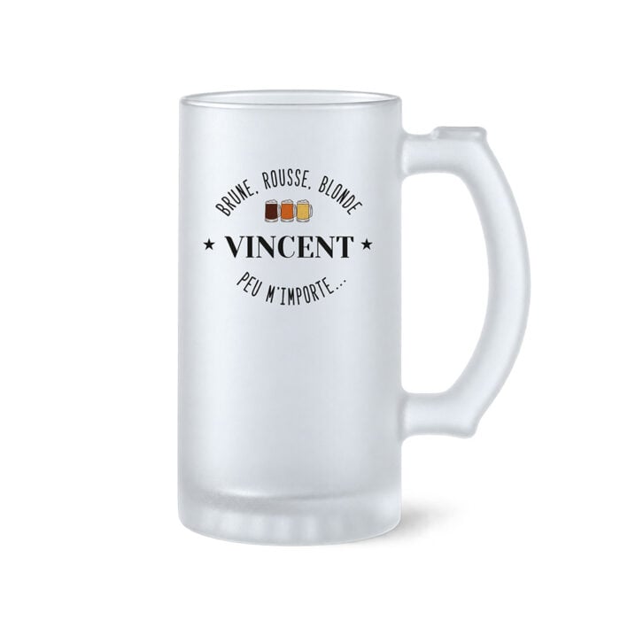 Chope à bière givrée - Brune, rousse, blonde