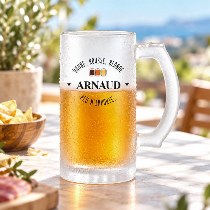Alternative view of Chope à bière givrée - Brune, rousse, blonde