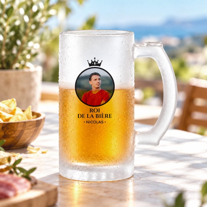 Alternative view of Chope à bière givrée - La reine/roi de la bière