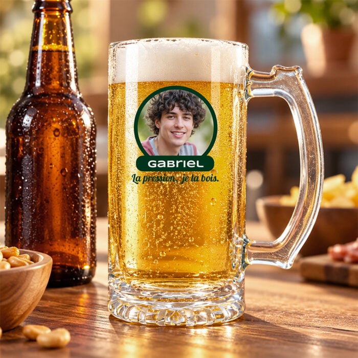 Alternative view of Chope à bière transparente - Photo