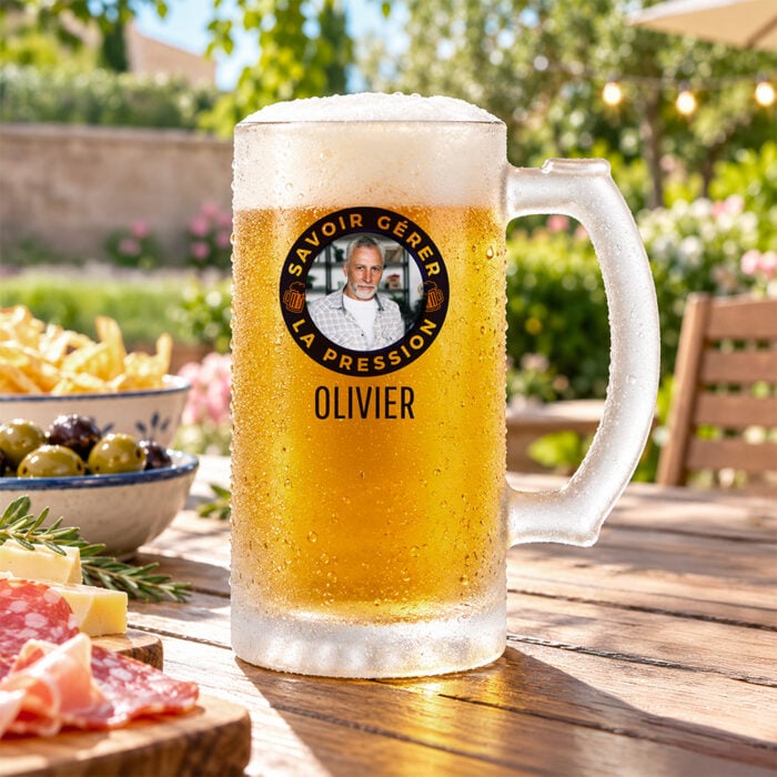 Alternative view of Chope à bière givrée - Savoir gérer la pression